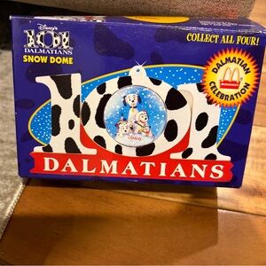 1996 McDonalds 101 Dalmatians Snowdome Ornament in Original Box